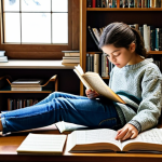 **

"A focused music student, fully clothed in a casual academic setting (jeans and a sweater), studying a musical score at a library table surrounded by books and sheet music, safe for work, perfect anatomy, natural proportions, appropriate content, professional. The scene is lit by warm, inviting light from a nearby window. Family-friendly."

**