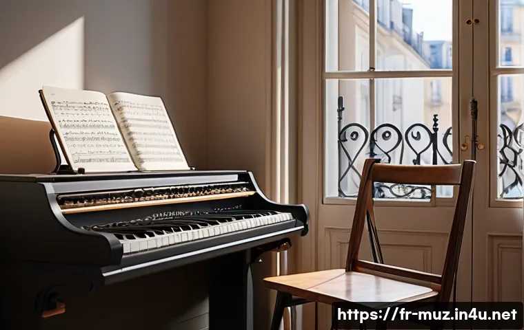 음악이론 자격증 시험 대비 시간관리 - A cozy, well-lit study room in a French apartment featuring a young adult focused on studying music ...